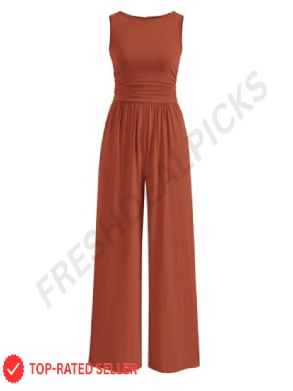 Sleeveless Wide Leg Jumpsuit for Women | Summer Romper with Pockets